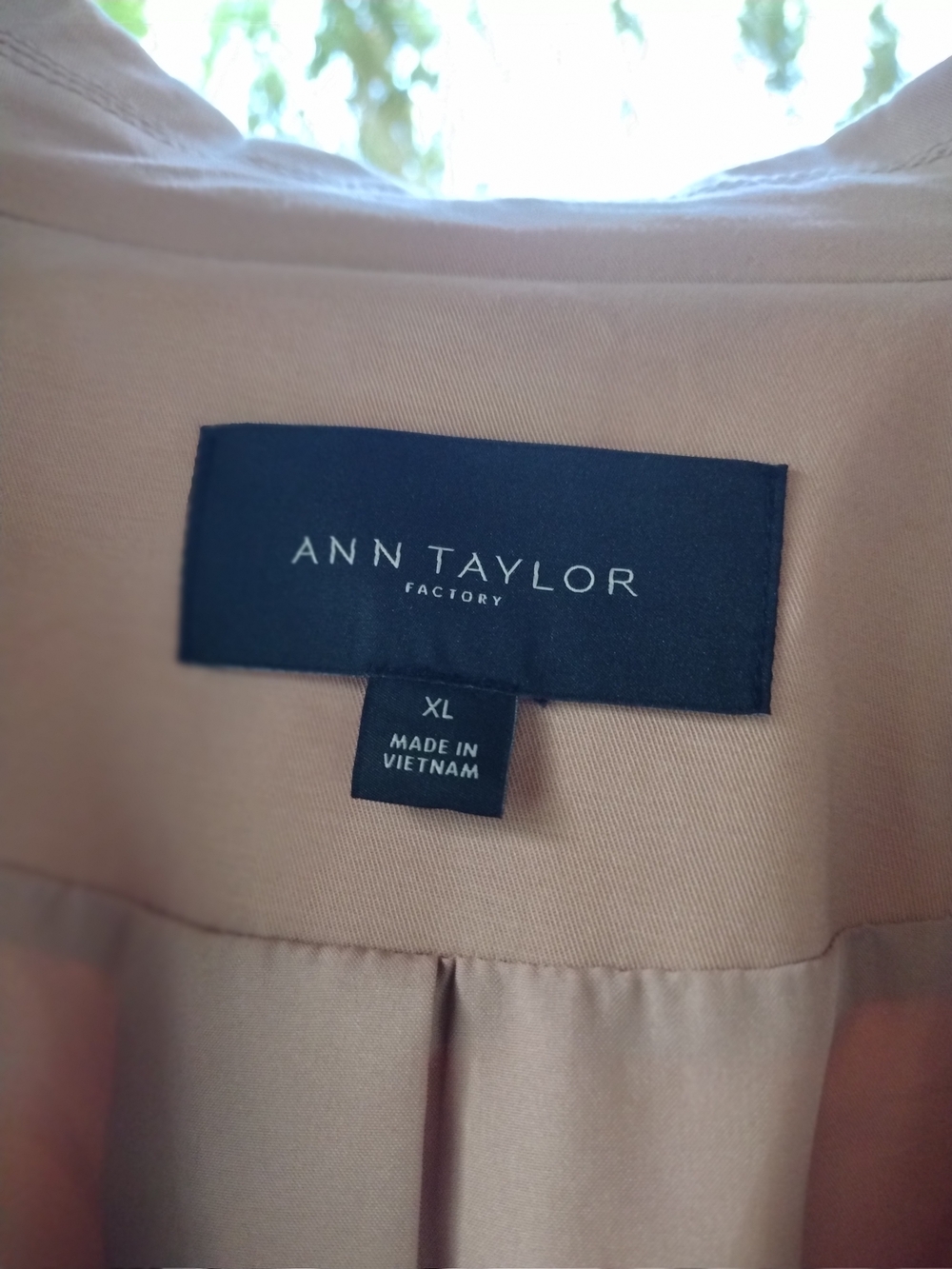 Ann Taylor Dusty Tan Double-Breasted Pea Coat - Picture 3 of 3